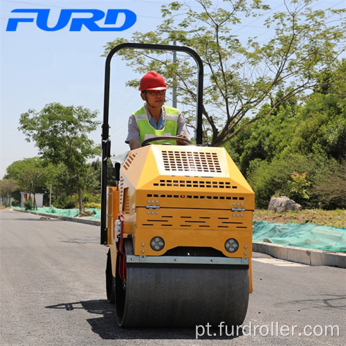 Máquina vibratória do compactador da terra do cilindro de aço da fonte 800kg da fábrica